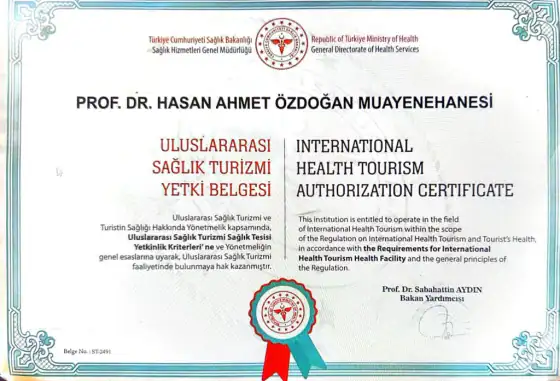Uluslararası Sağlık Turizmi Yetki Belgesi