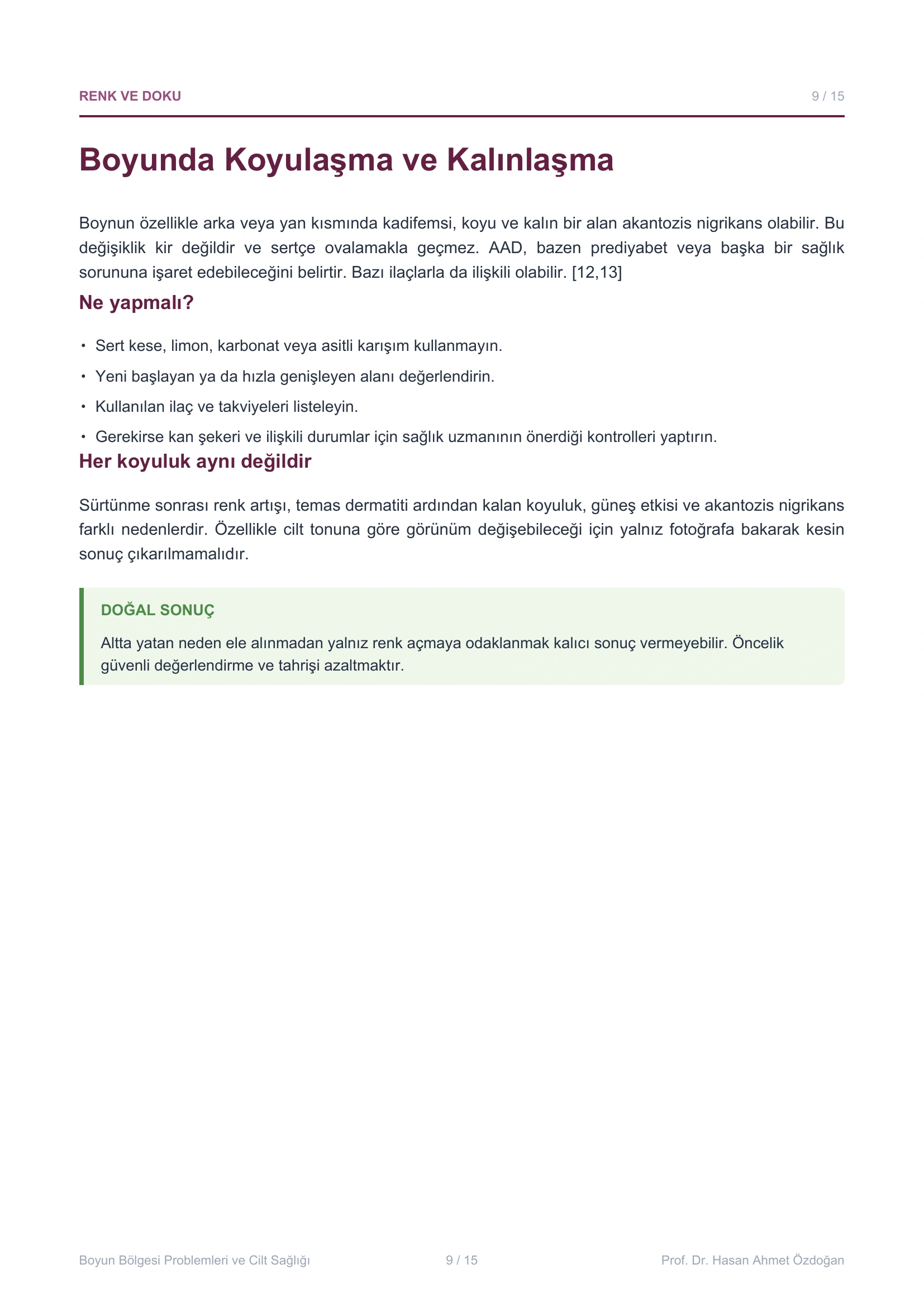 Leitfaden zu Problemen im Nackenbereich und Hautgesundheit – Seite 9