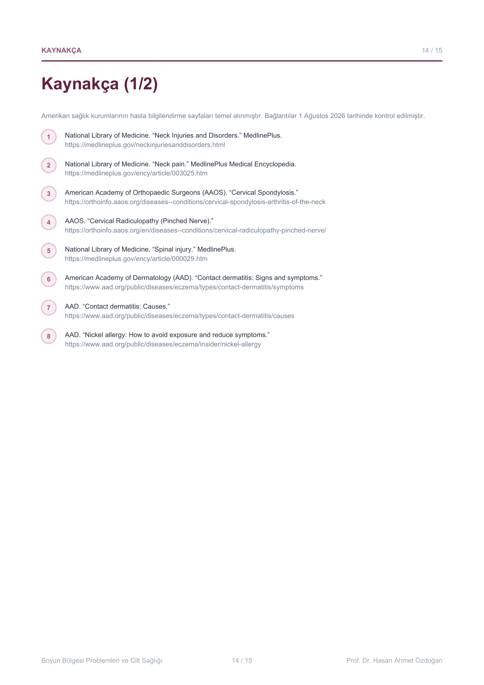 Leitfaden zu Problemen im Nackenbereich und zur Hautgesundheit – Seite 14