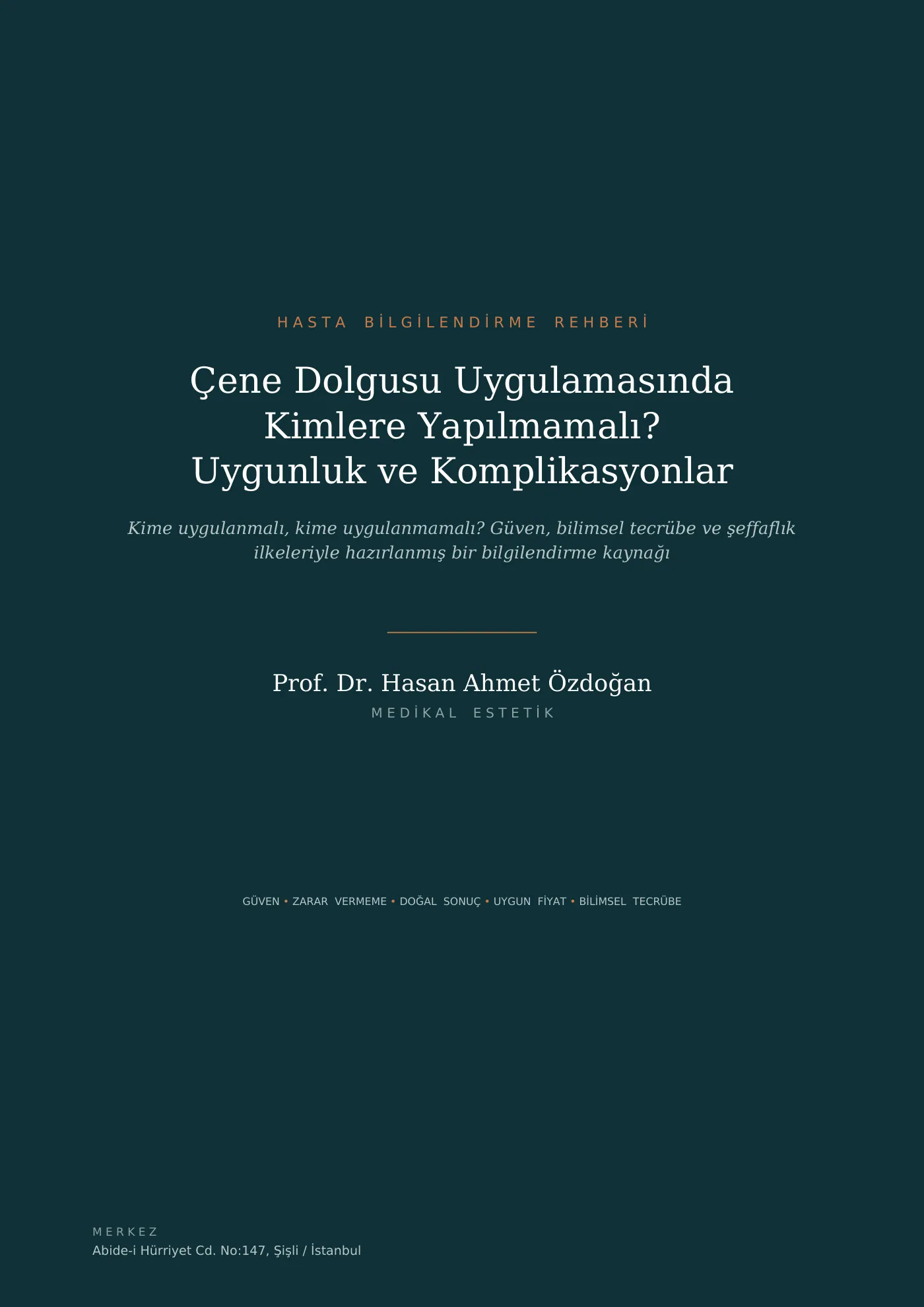 Çene Dolgusu: Uygunluk ve Komplikasyonlar kapağı
