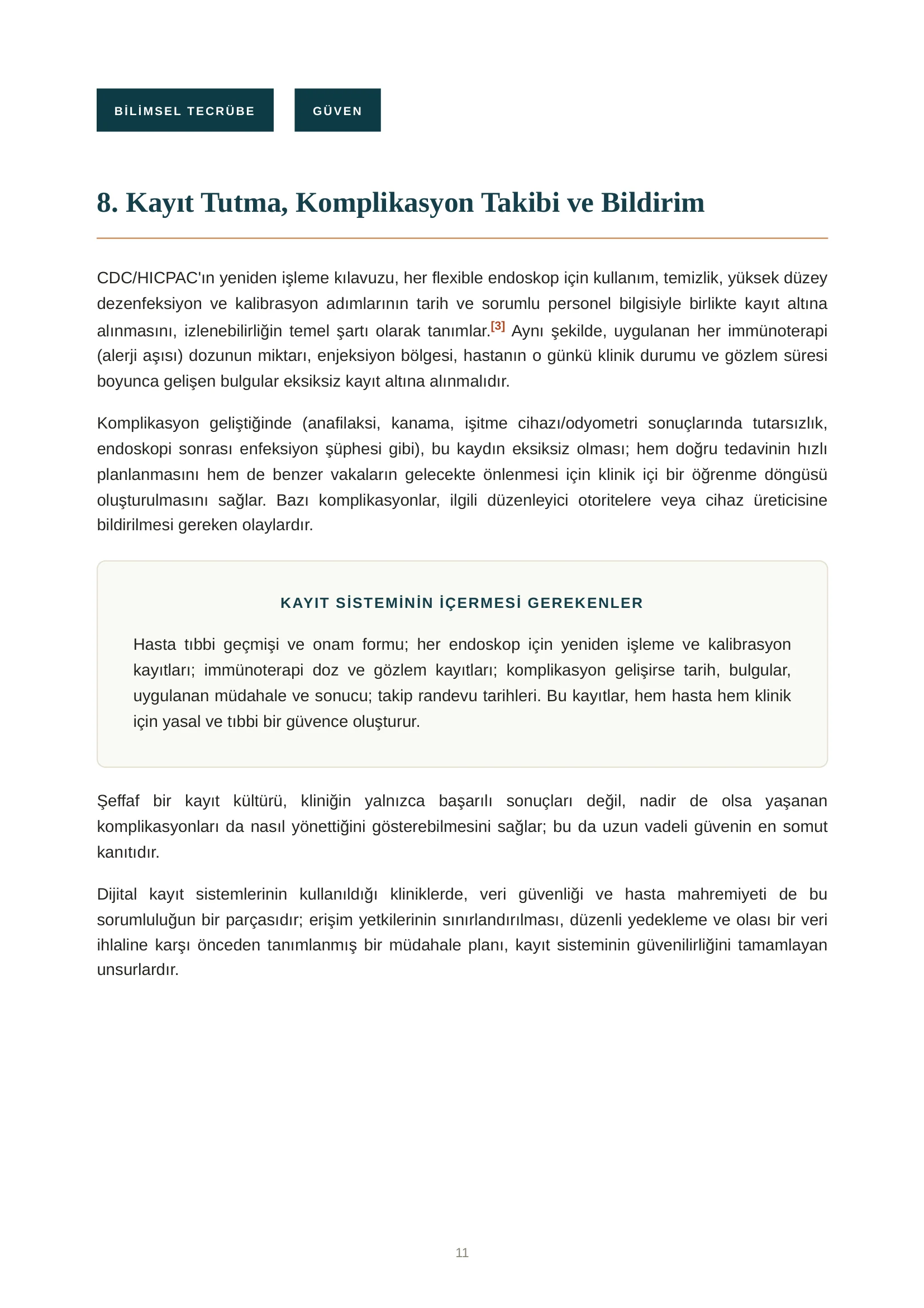 Güvenli Bir KBB Kliniği Nasıl Olmalıdır? - Sayfa 11