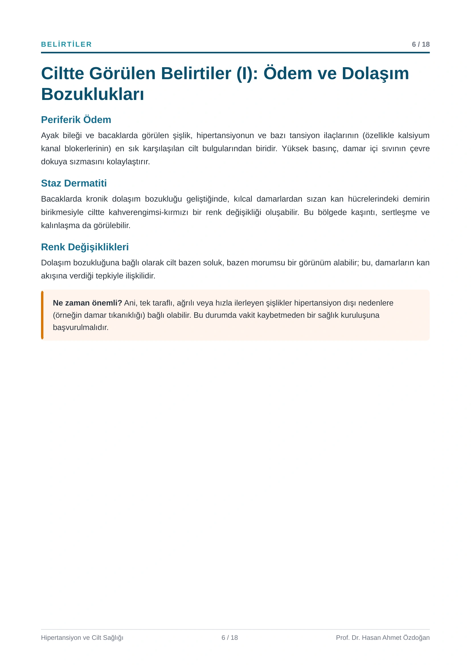 Hipertansiyon ve Cilt Sağlığı Rehberi - Sayfa 6