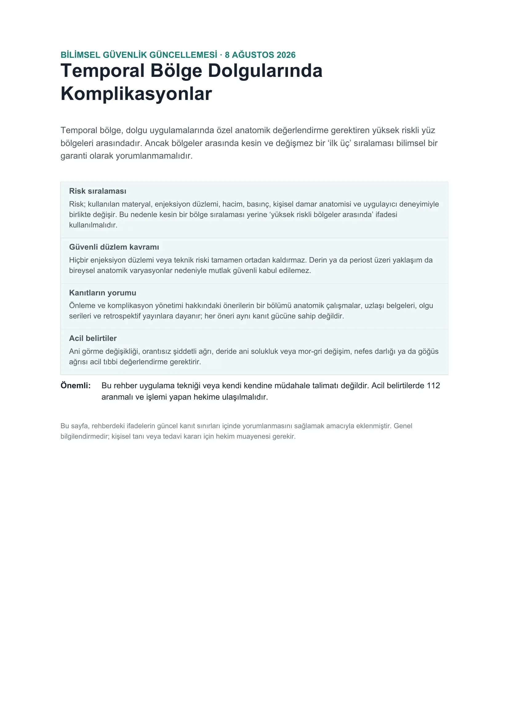 Guide to Complications in Temporal Zone Fillers - Page 2